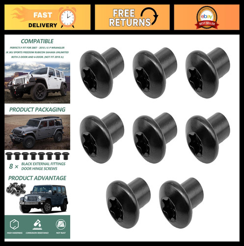 8pcs door hinge nuts screws - &,