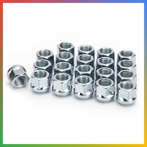 Chrome bulge acorn - nuts, 20